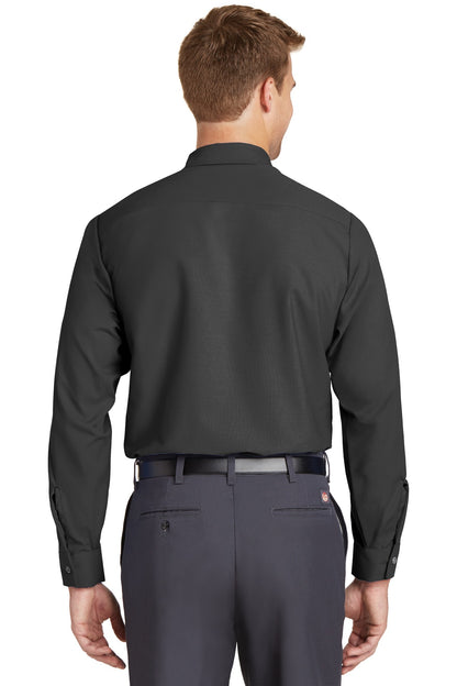 Red Kap Long Size Long Sleeve Industrial Work Shirt SP14LONG Charcoal