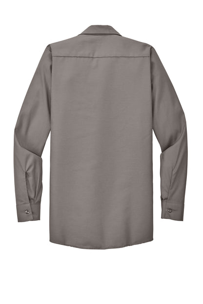 Red Kap Long Size Long Sleeve Industrial Work Shirt SP14LONG Grey