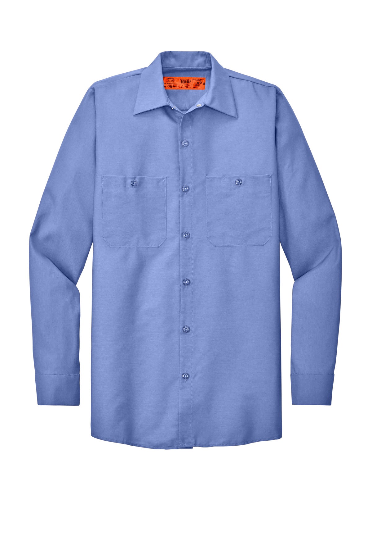 Red Kap Long Size Long Sleeve Industrial Work Shirt SP14LONG Light Blue