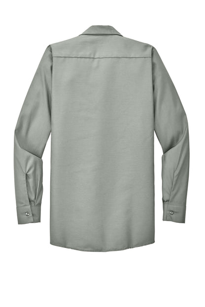 Red Kap Long Size Long Sleeve Industrial Work Shirt SP14LONG Light Grey
