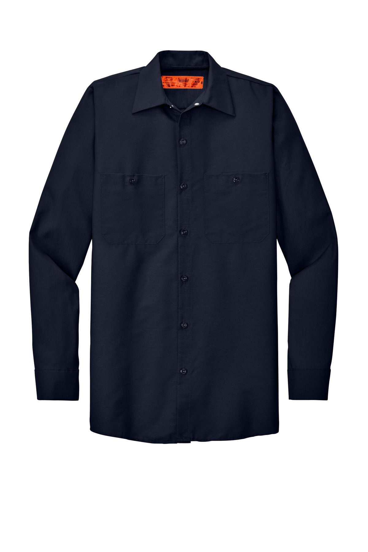 Red Kap Long Size Long Sleeve Industrial Work Shirt SP14LONG Navy