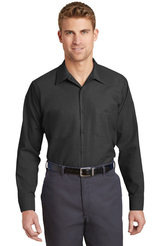 Red Kap Long Sleeve Industrial Work Shirt SP14 Charcoal