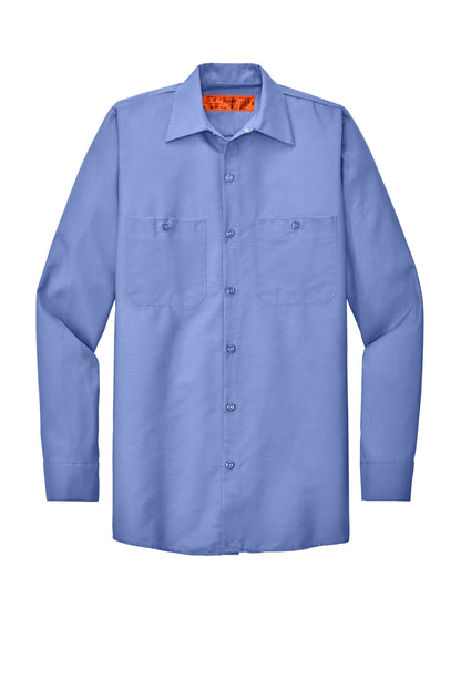 Red Kap Long Sleeve Industrial Work Shirt SP14 Light Blue