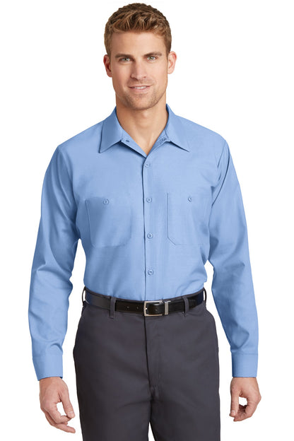 Red Kap Long Sleeve Industrial Work Shirt SP14 Light Blue