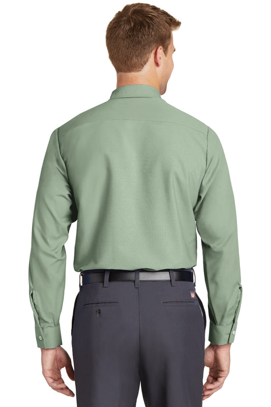 Red Kap Long Sleeve Industrial Work Shirt SP14 Light Green