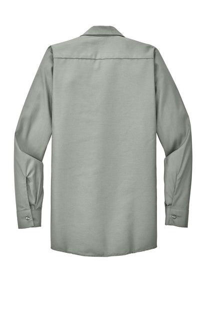 Red Kap Long Sleeve Industrial Work Shirt SP14 Light Grey