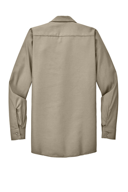 Red Kap Long Sleeve Industrial Work Shirt SP14 Light Tan