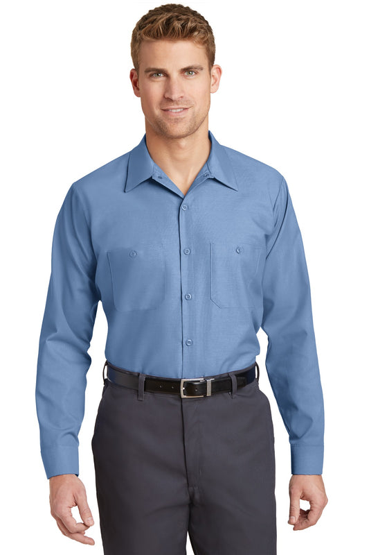Red Kap Long Sleeve Industrial Work Shirt SP14 Petrol Blue