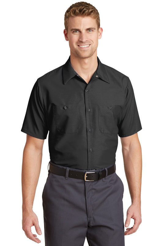 Red Kap Long Size Short Sleeve Industrial Work Shirt SP24LONG Charcoal