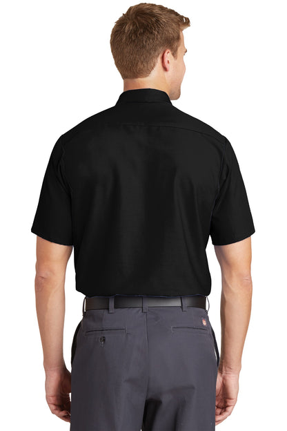 Red Kap Short Sleeve Industrial Work Shirt SP24 Black