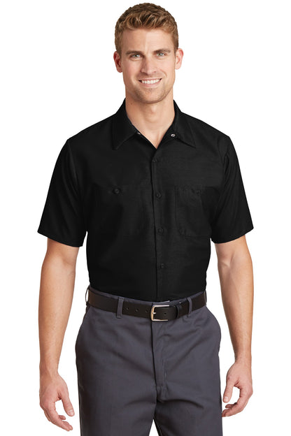 Red Kap Short Sleeve Industrial Work Shirt SP24 Black