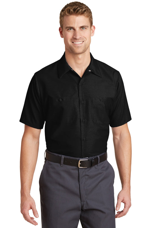 Red Kap Short Sleeve Industrial Work Shirt SP24 Black