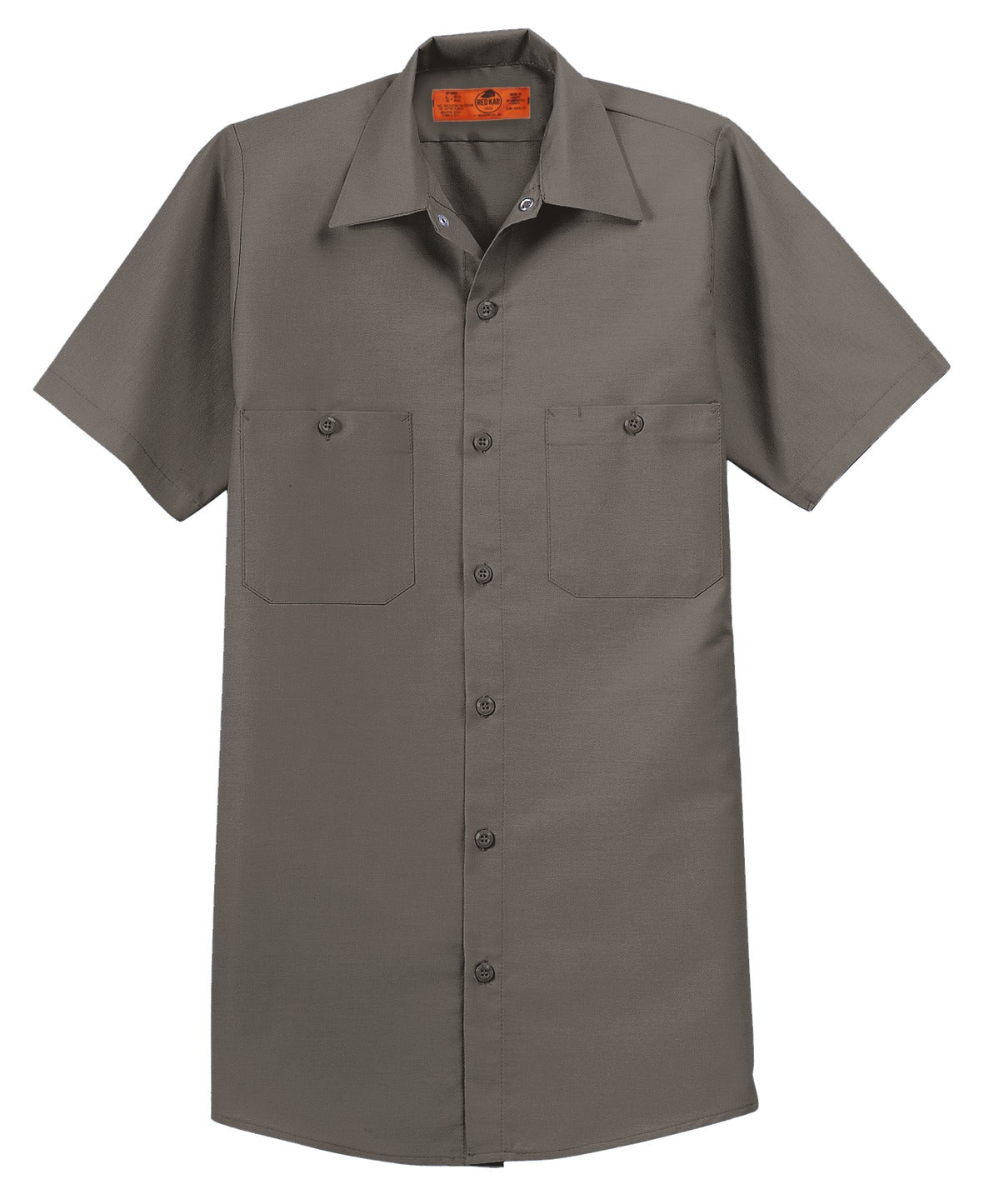 Red Kap Short Sleeve Industrial Work Shirt SP24 Grey