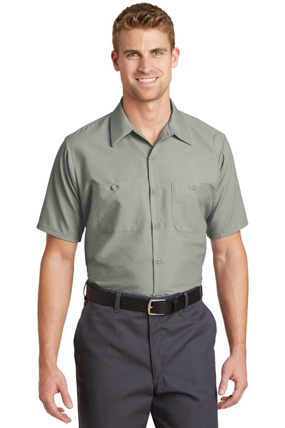 Red Kap Short Sleeve Industrial Work Shirt SP24 Light Grey
