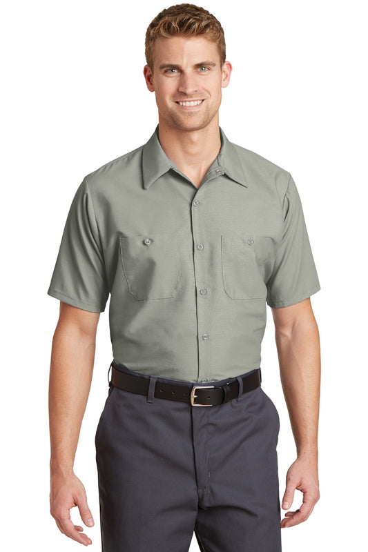 Red Kap Short Sleeve Industrial Work Shirt SP24 Light Grey