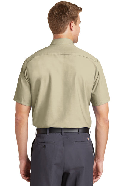 Red Kap Short Sleeve Industrial Work Shirt SP24 Light Tan