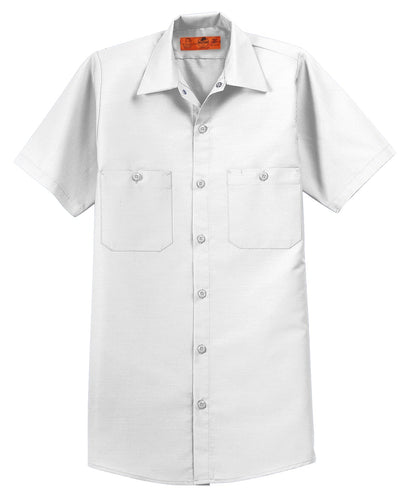 Red Kap Short Sleeve Industrial Work Shirt SP24 White