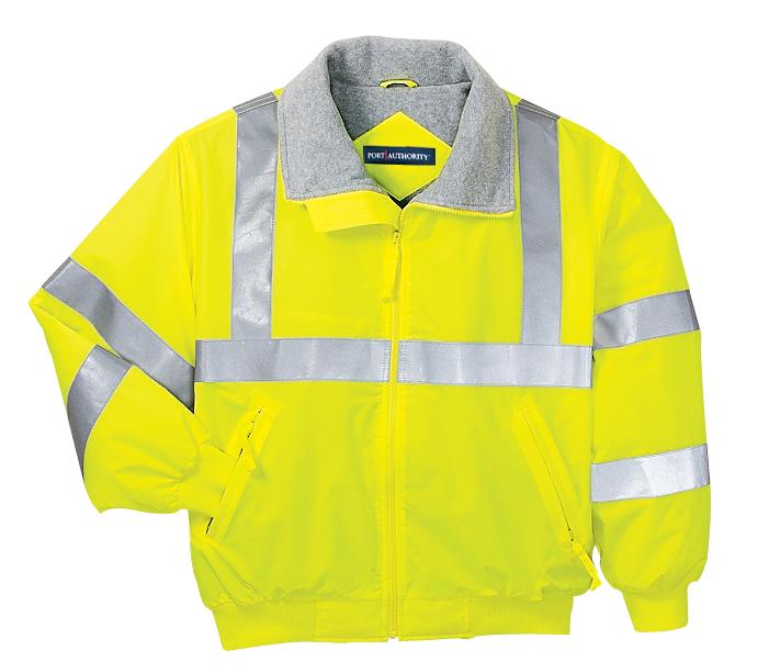 Port Authority Enhanced Visibility Challenger Jacket with Reflective Taping.  SRJ754 Safety Yellow/ Reflective