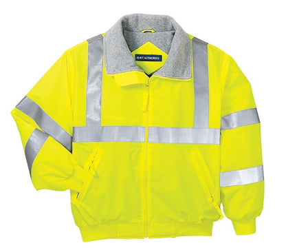 Port Authority Enhanced Visibility Challenger Jacket with Reflective Taping.  SRJ754 Safety Yellow/ Reflective