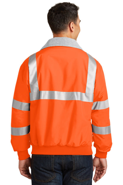 Port Authority Enhanced Visibility Challenger Jacket with Reflective Taping.  SRJ754 Safety Orange/ Reflective