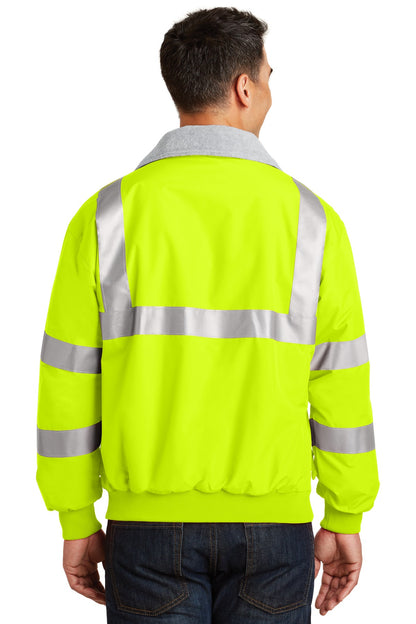 Port Authority Enhanced Visibility Challenger Jacket with Reflective Taping.  SRJ754 Safety Yellow/ Reflective