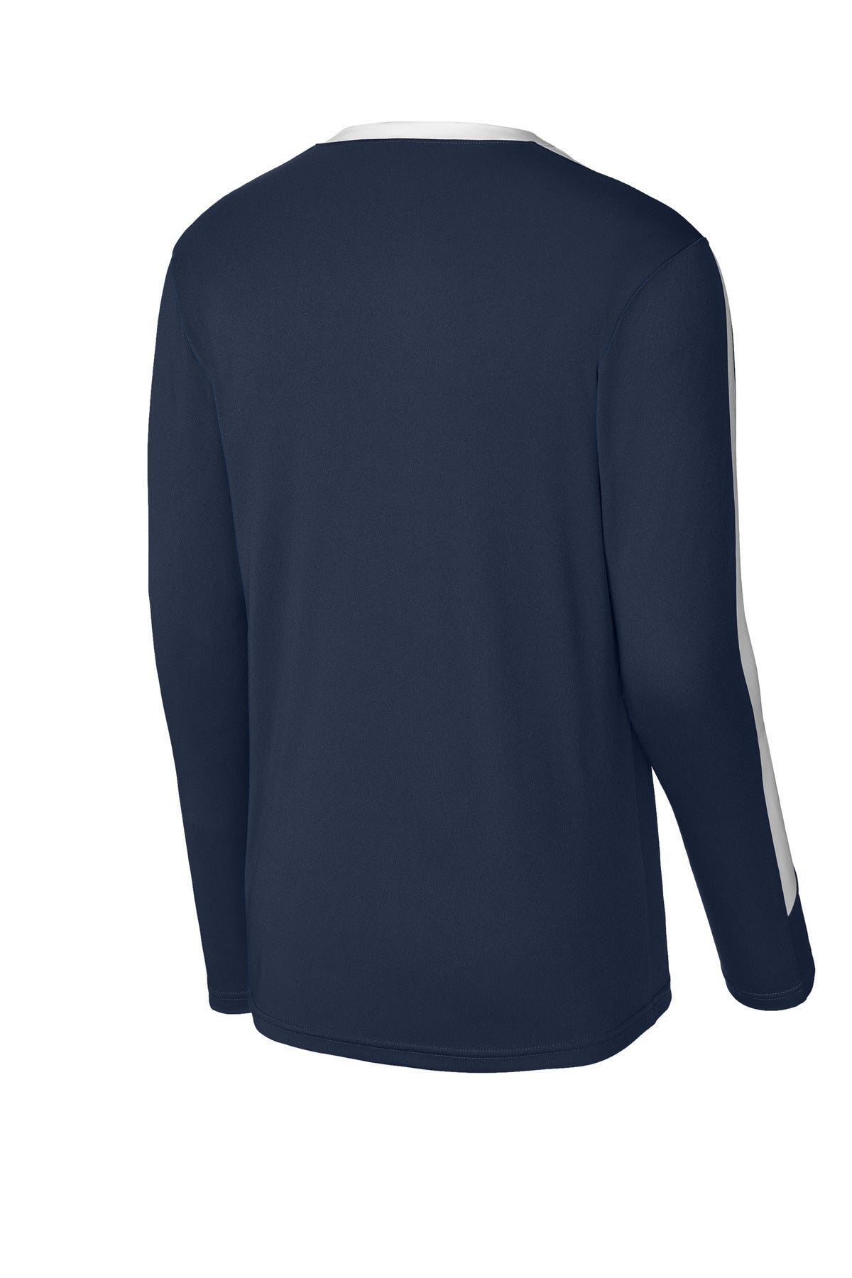 Sport-Tek Competitor United Long Sleeve Crew ST100LS True Navy/ White