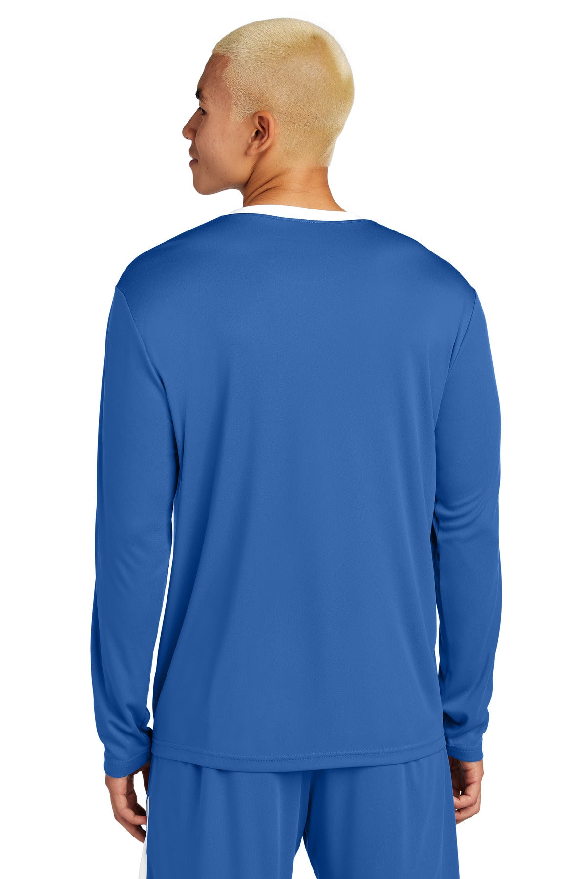 Sport-Tek Competitor United Long Sleeve Crew ST100LS True Royal/ White