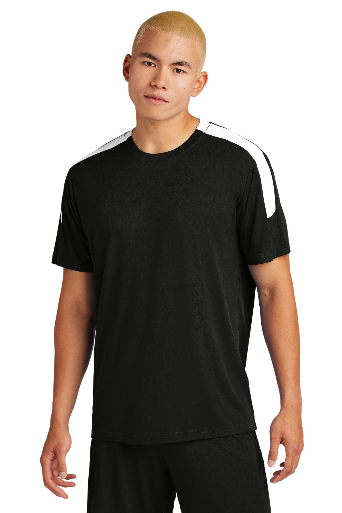 Sport-Tek Competitor United Crew ST100 Black/ White