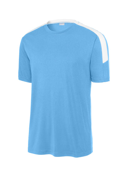 Sport-Tek Competitor United Crew ST100 Carolina Blue/ White