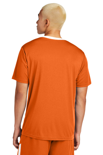 Sport-Tek Competitor United Crew ST100 Deep Orange/ White
