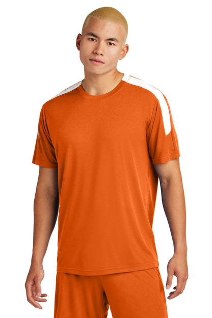Sport-Tek Competitor United Crew ST100 Deep Orange/ White