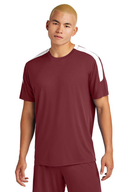 Sport-Tek Competitor United Crew ST100 Maroon/ White