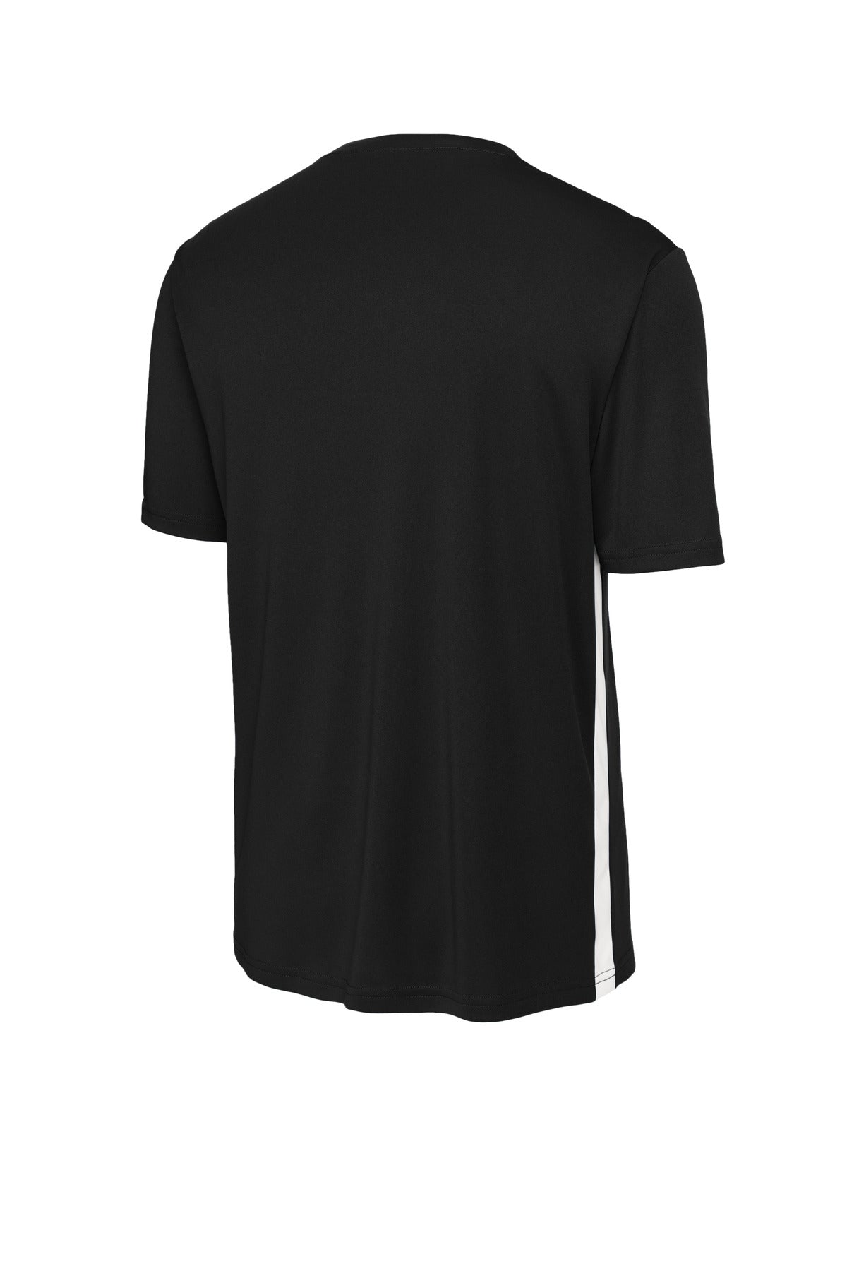 Sport-Tek Competitor United V-Neck ST101 Black/ White