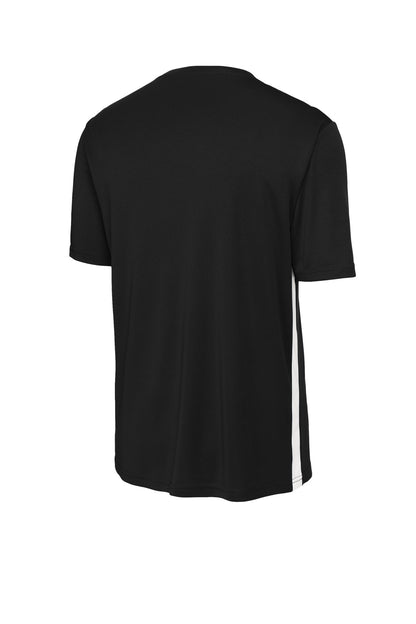 Sport-Tek Competitor United V-Neck ST101 Black/ White
