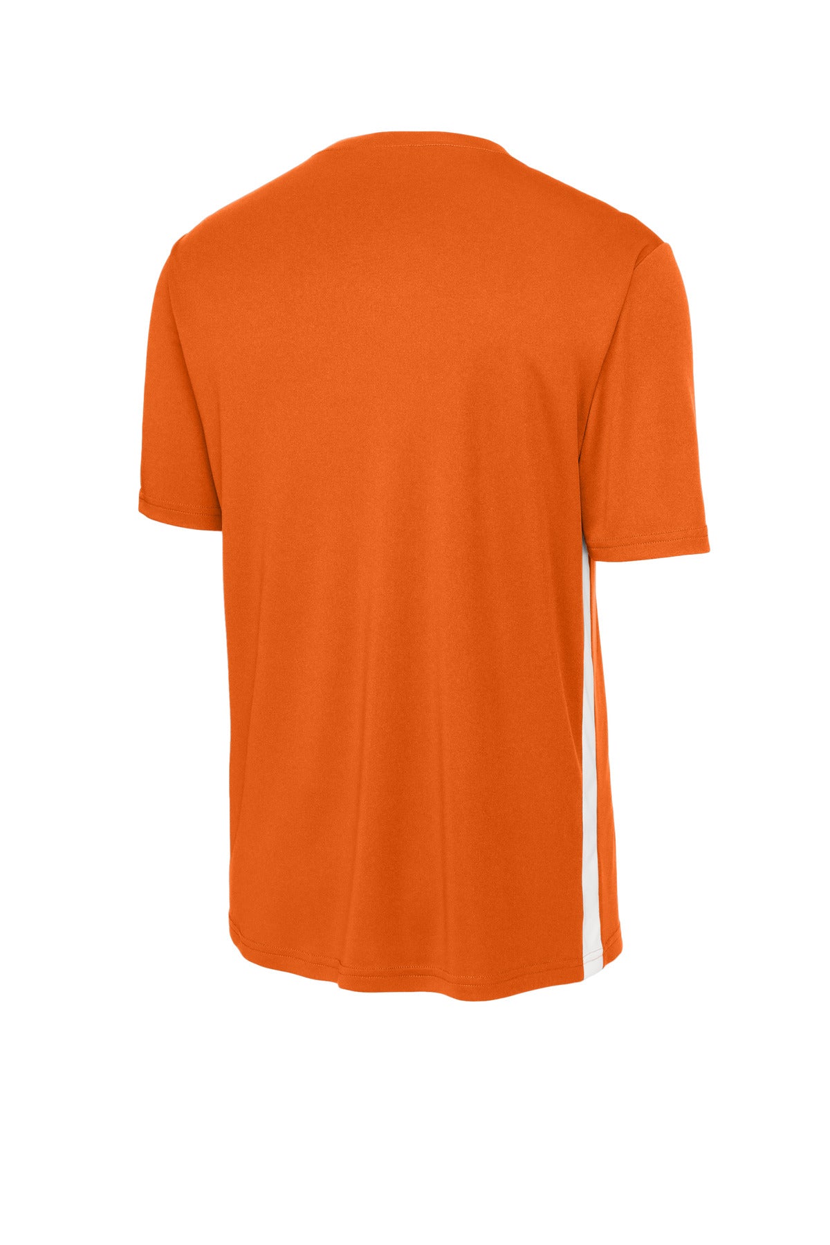 Sport-Tek Competitor United V-Neck ST101 Deep Orange/ White