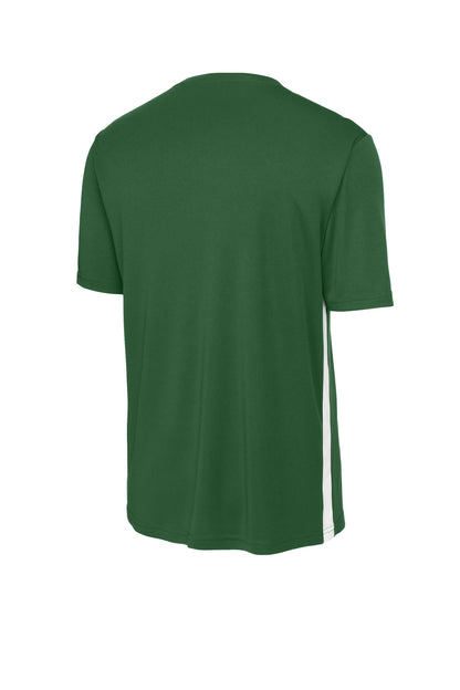 Sport-Tek Competitor United V-Neck ST101 Forest Green/ White