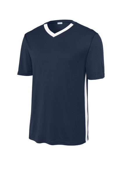 Sport-Tek Competitor United V-Neck ST101 True Navy/ White