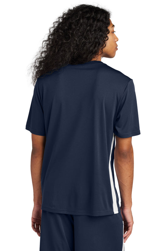 Sport-Tek Competitor United V-Neck ST101 True Navy/ White