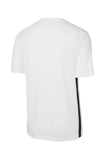 Sport-Tek Competitor United V-Neck ST101 White/ Black