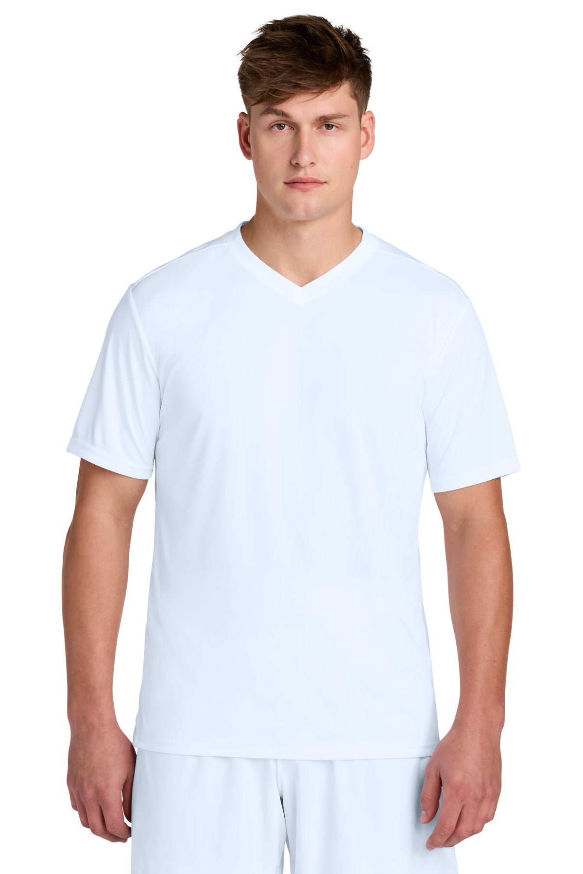 Sport-Tek Competitor United V-Neck ST101 White/ White