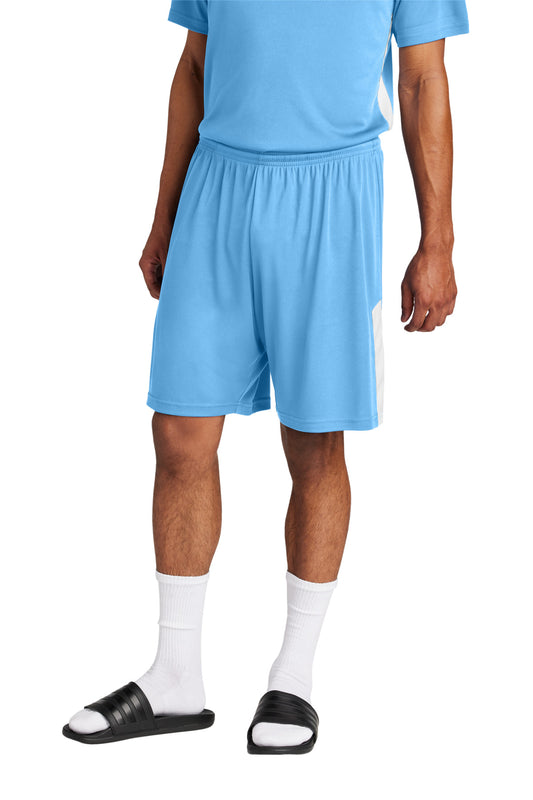 Sport-Tek Competitor United 7 Short ST103 Carolina Blue/ White
