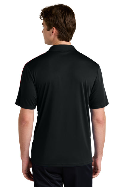 Sport-Tek Competitor United Polo ST104 Black/ Deep Red