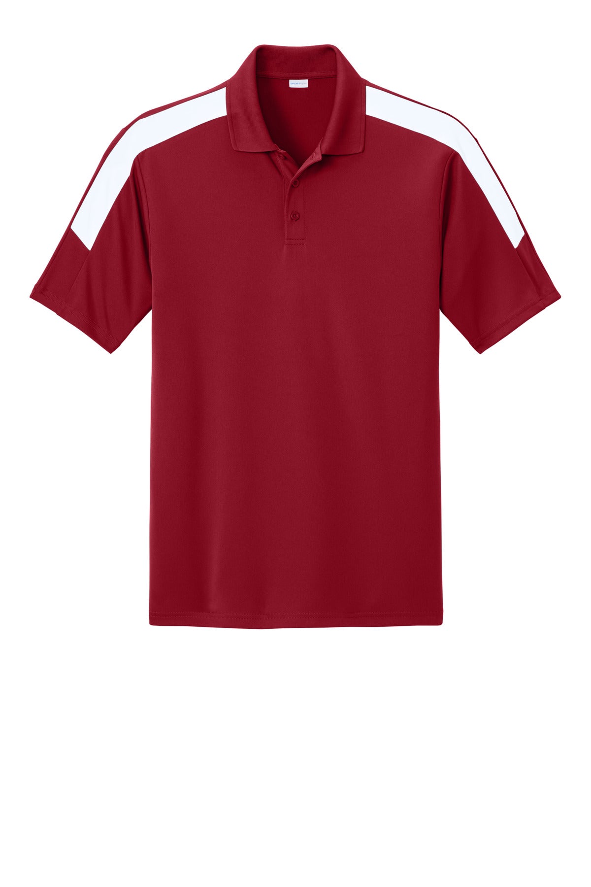 Sport-Tek Competitor United Polo ST104 Deep Red/ White