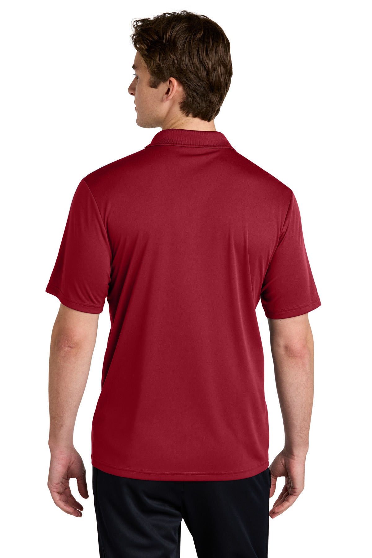 Sport-Tek Competitor United Polo ST104 Deep Red/ White