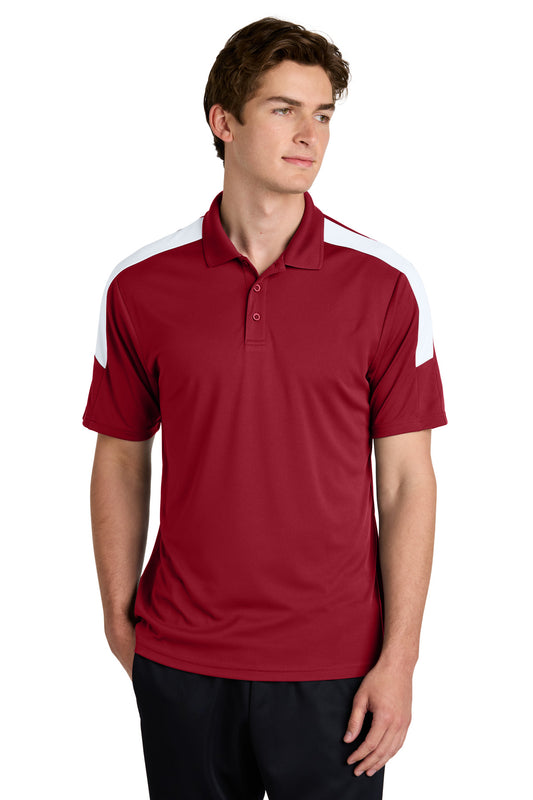 Sport-Tek Competitor United Polo ST104 Deep Red/ White