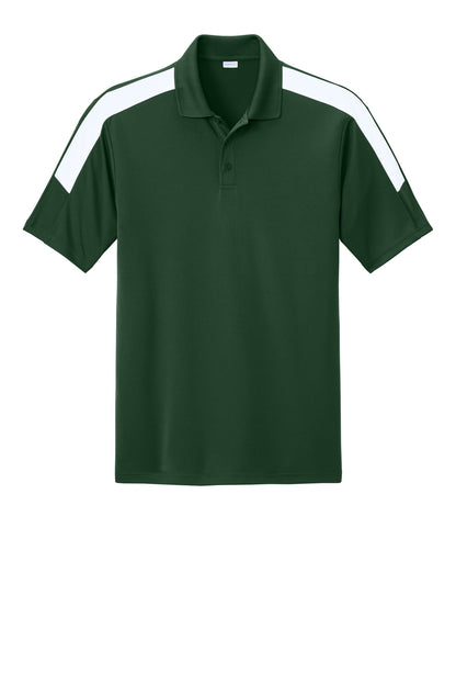 Sport-Tek Competitor United Polo ST104 Forest Green/ White