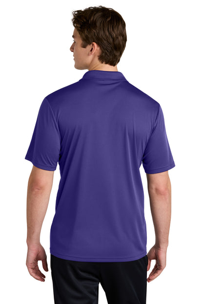 Sport-Tek Competitor United Polo ST104 Purple/ White