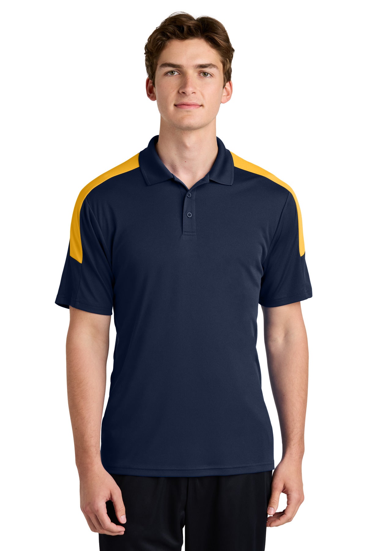 Sport-Tek Competitor United Polo ST104 True Navy/ Gold