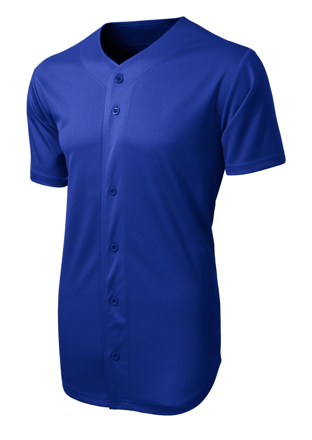 Sport-Tek PosiCharge Tough Mesh Full-Button Jersey. ST220 True Royal