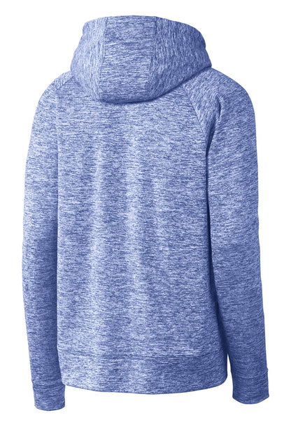 Sport-Tek PosiCharge Electric Heather Fleece Hooded Pullover. ST225 True Royal Electric